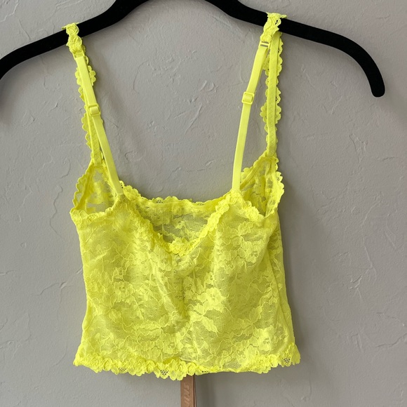 💛SKIMS STRETCH LACE YELLOW HIGHLIGHTER CAMI TANK TOP XXS - Picture 5 of 5
